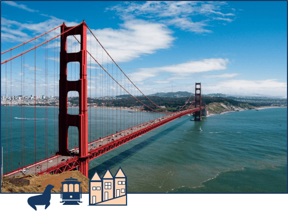 Golden Gate Bridge in San Francisco