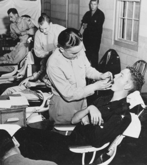 WW2 dental exam Letterman Army Medical Center