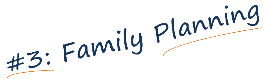 Family planning banner text