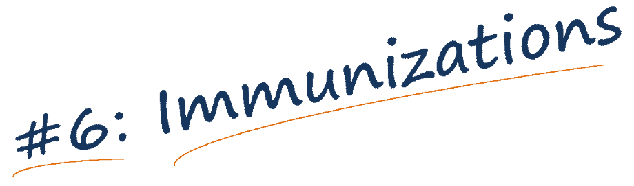 Immunizations banner text