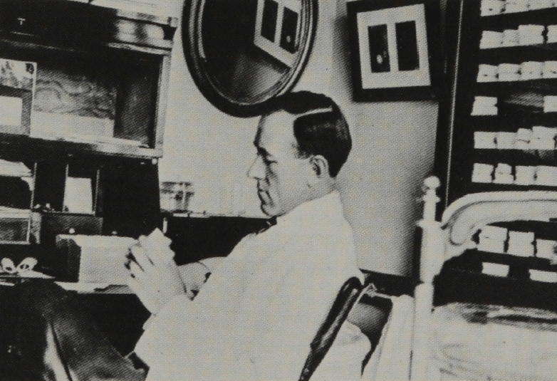 Frederick McKay in his office in early 1900s